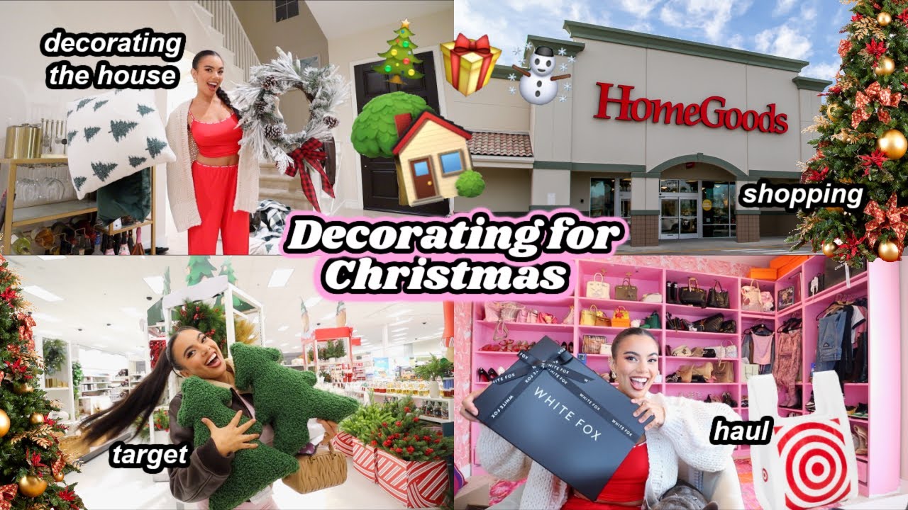 🎄 NEW ULTIMATE 2024 CHRISTMAS DECORATE WITH ME | Homegoods, Target, Whitefox Shopping!