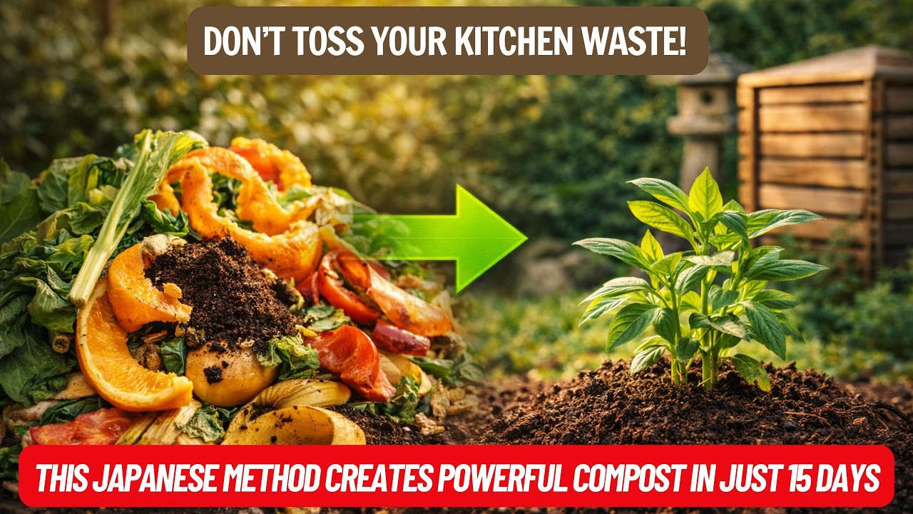 Don’t Toss Your Kitchen Waste! This Japanese Method Creates Powerful Compost in Just 15 Days