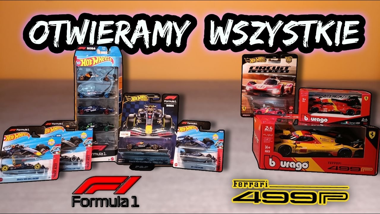 Wielkie uwalnianie Hot Wheels F1 i Bburago Ferrari 499P