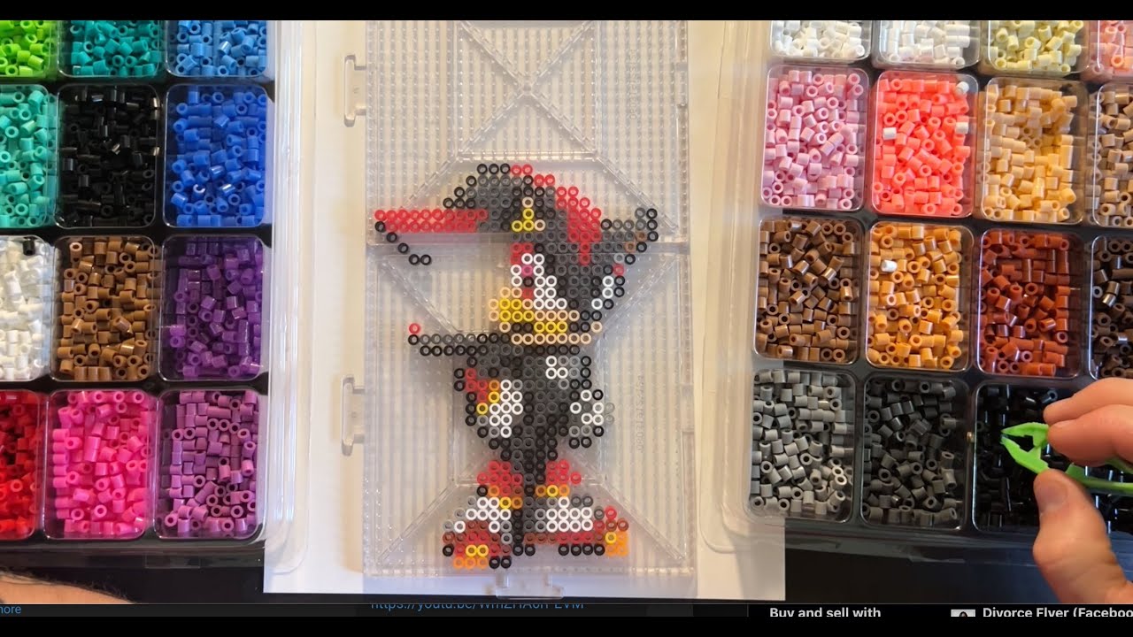 ASMR SHADOW SONIC PERLER BEADS (no talking)