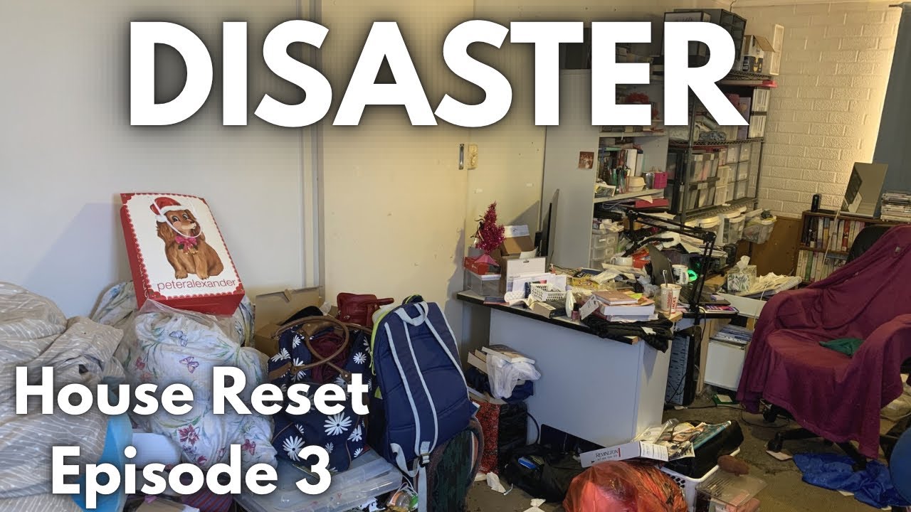 Office DISASTER .... Clean with me / House Reset Episode 3