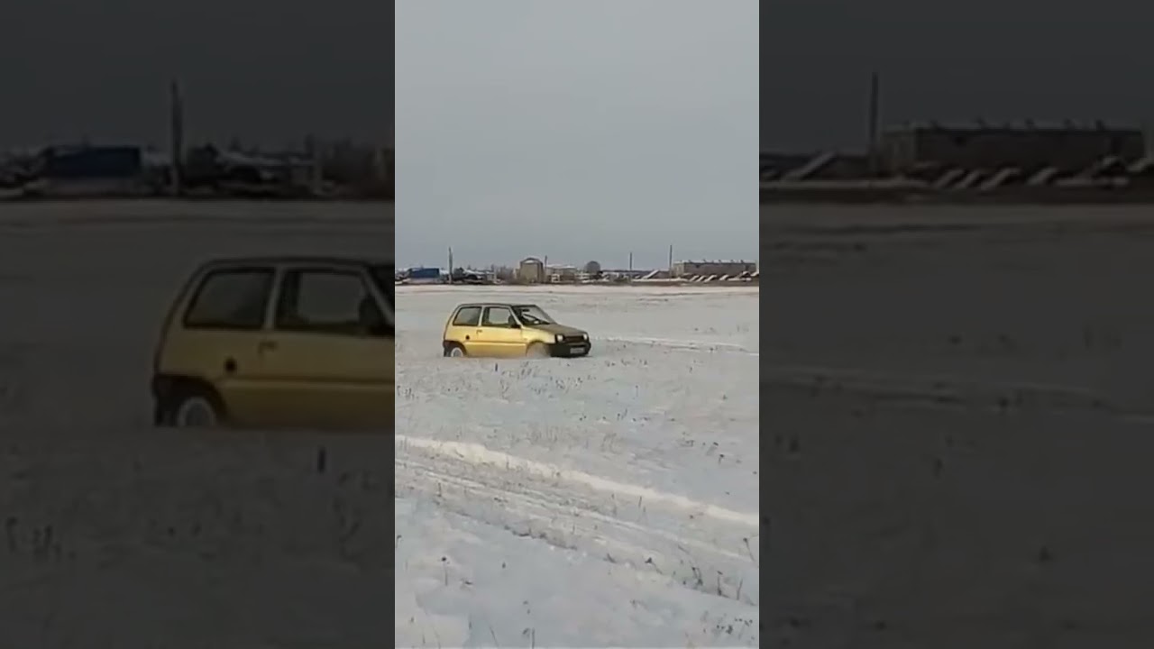 Ока по снегу как танк #shorts