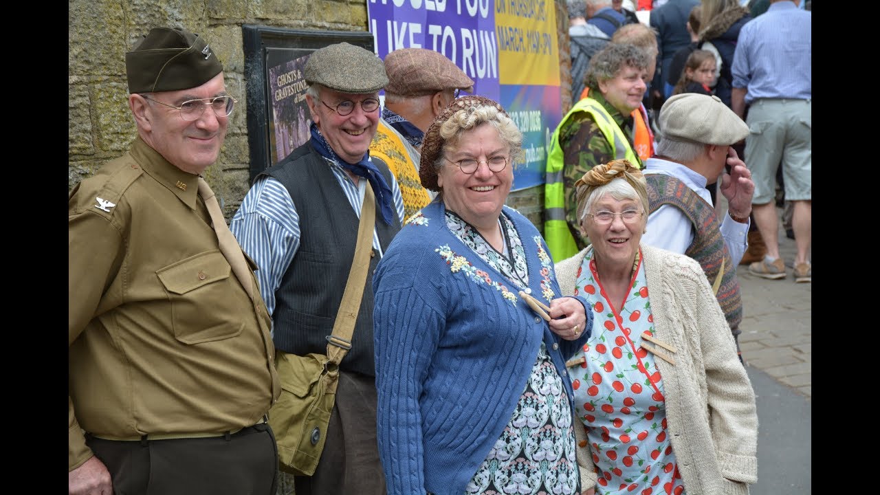 Haworth 1940s weekend, May 2019. Its Party Time! 40's Music, Dance and High St, HD Vid pics. Vid 1/2