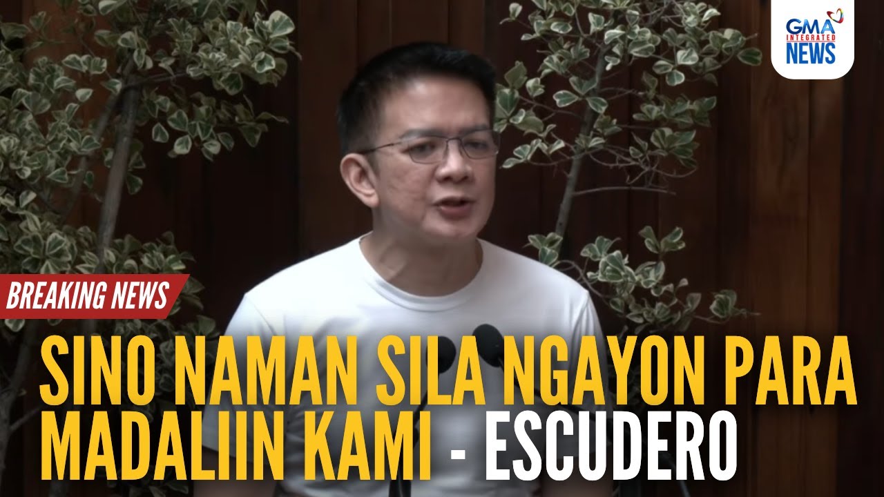 Escudero -  “Sino naman sila ngayon para madaliin kami” | GMA Integrated News