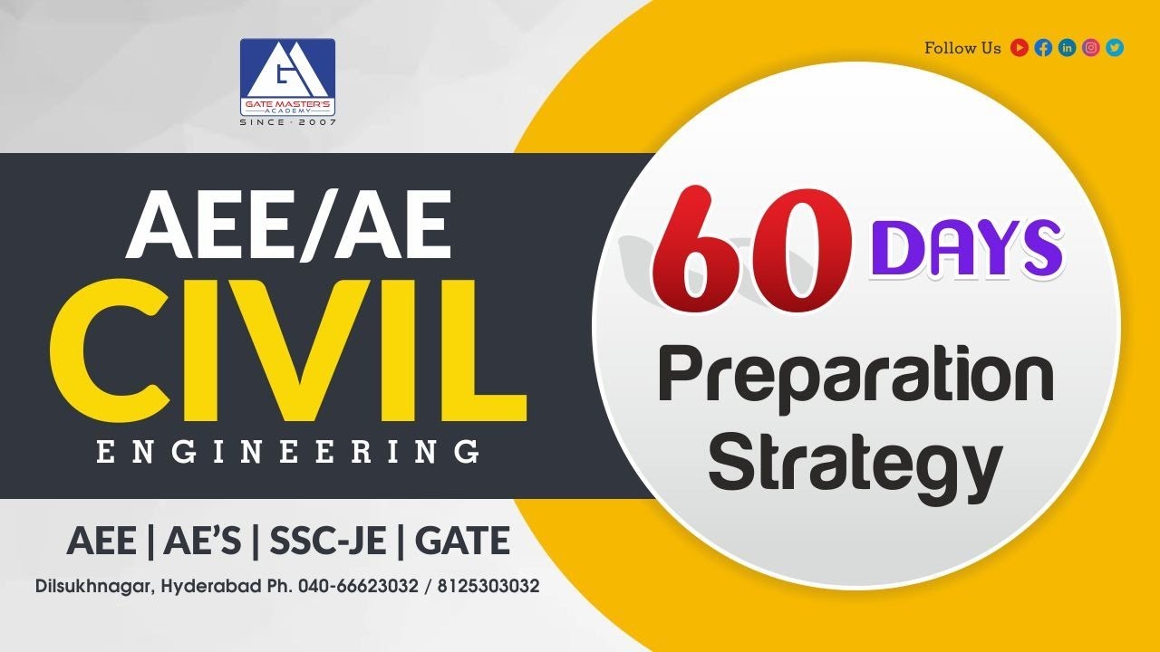 60 Days AEE Preparation strategy | GM ACADEMY | APPSC & TSPSC | ONLINE & OFFLINE | MECH&CIVIL