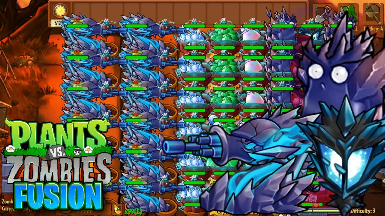 Plants vs Zombies: Fusion v3.3 - Odyssey Last Stand - Obsidian Squad Showcase ft. Calamity Shrooms