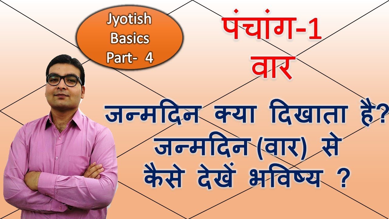 Astrology Basics- Part 4| Panchang-1| Vaar- जन्मदिन क्या दिखाता है ?| Your BIRTHDAY & your life.