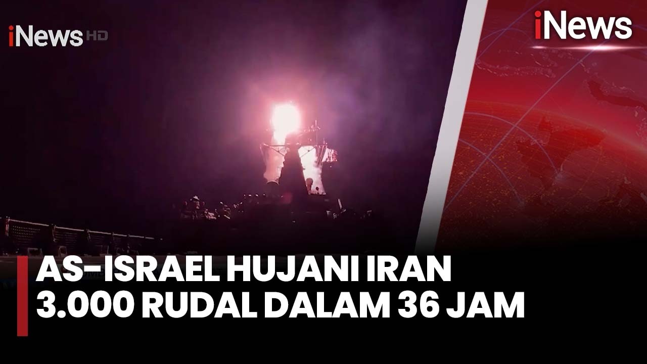 AS-Israel Hujani Iran 3.000 Rudal Dalam 36 Jam | iNews Malam 7/3