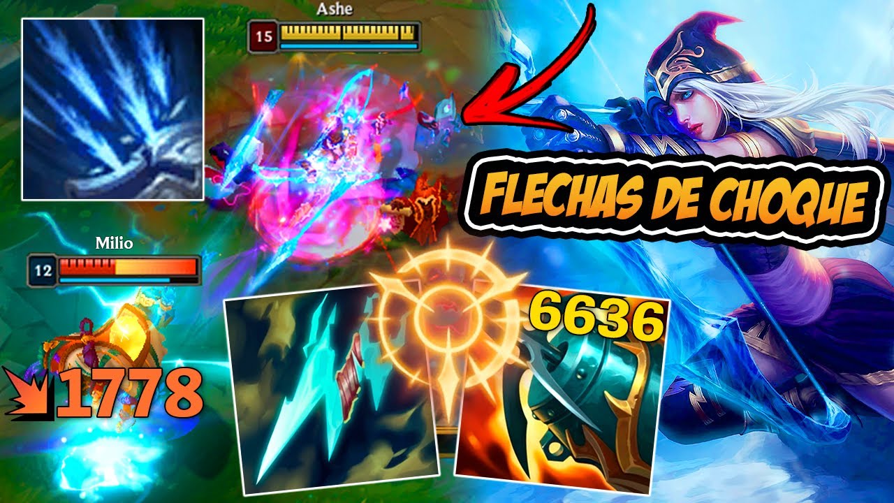 A NOVA ASHE DE STATIKK COM FLECHAS DE CHOQUE É ABSURDA - LEAGUE OF LEGENDS