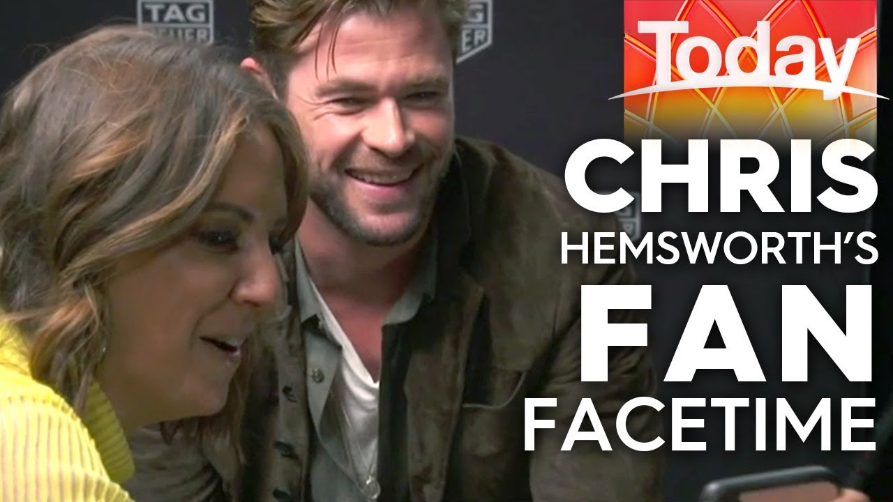 Chris Hemsworth's cheeky mid-interview FaceTime | Today Show Australia