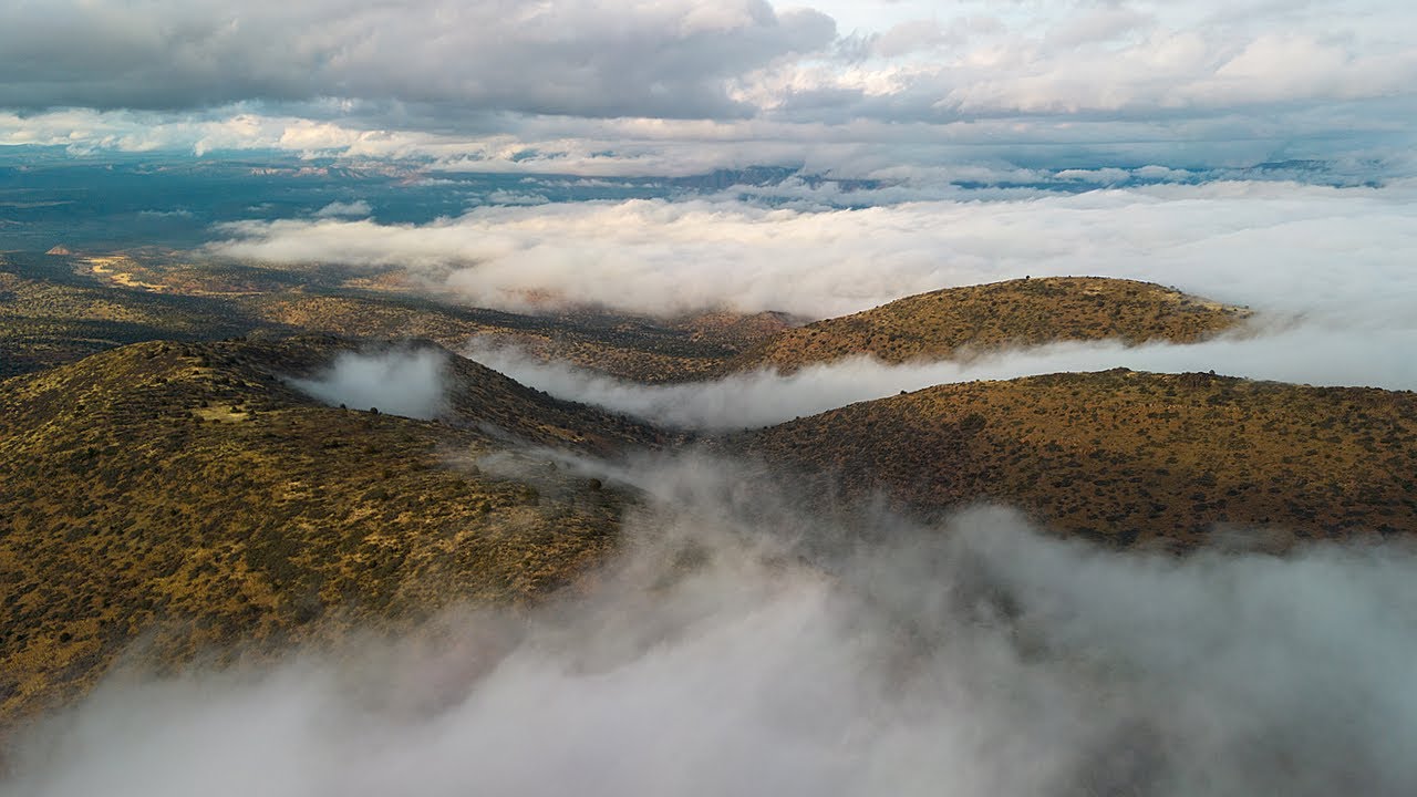 Arizona 4K Scenic Relaxation Drone Video | Desert Fog