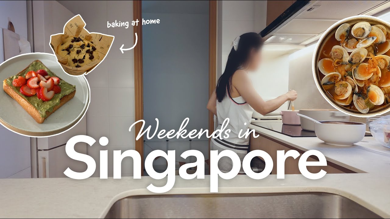 Solo Weekend Vlog in Singapore 🇸🇬 | Baking, Korean Ramyeon & Cozy Vibes