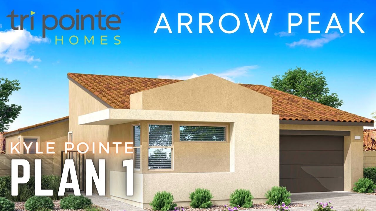 1-Story Modern Homes for Sale at Arrow Peak by Tri Pointe Homes | Plan 1 | $535k+, 2,017sqft