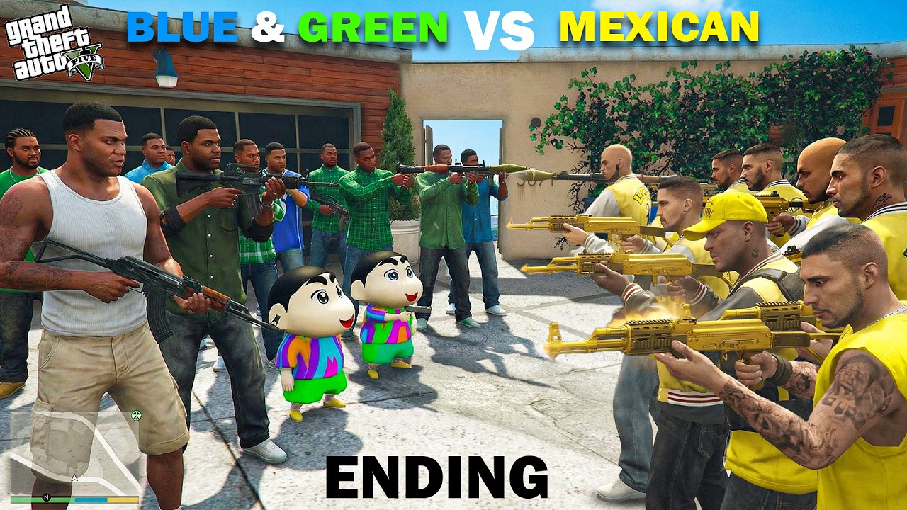 Franklin Blue Gang & Shinchan Green Gang - THE END!