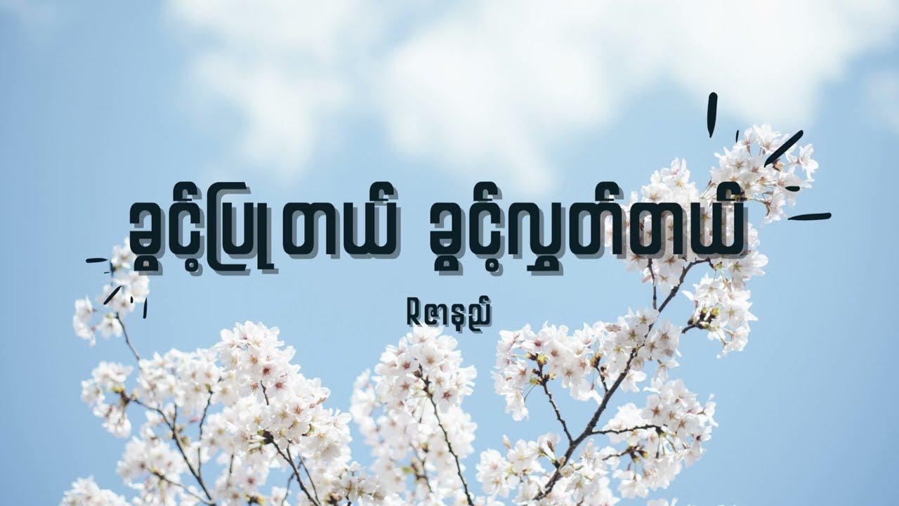 Rဇာနည် - ခွင့်ပြုတယ်ခွင့်လွှတ်တယ် Lyrics