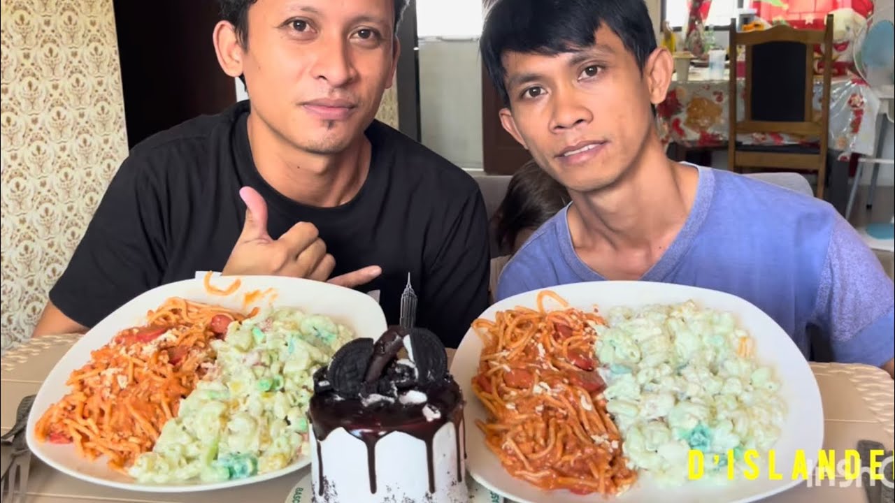 HAPPY VALENTINES ❤️ MACARONI SALAD, SPAGHETTI 🍝 CAKE 🎂 