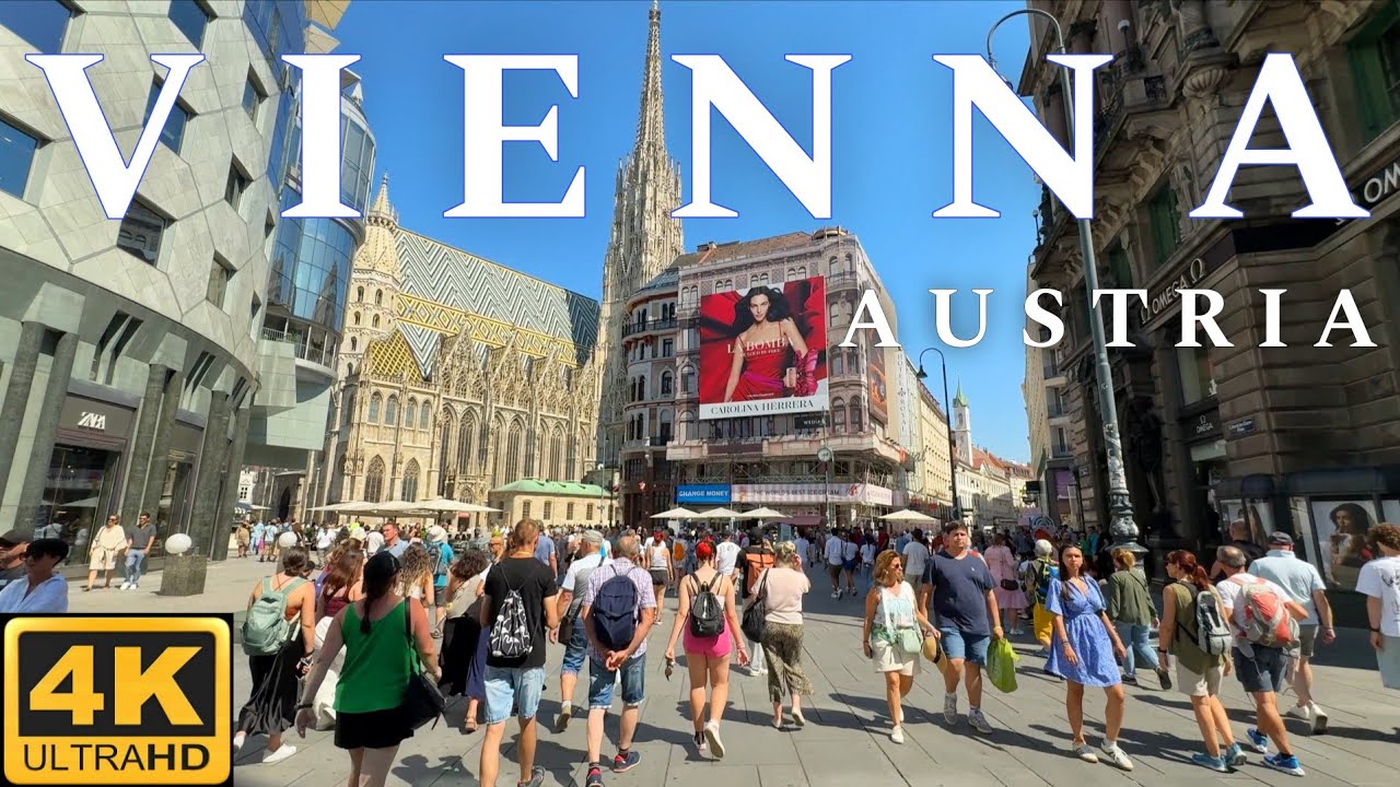 Vienna,  Austria  🇦🇹 August 2025, Walking Tour, 4K UHD 