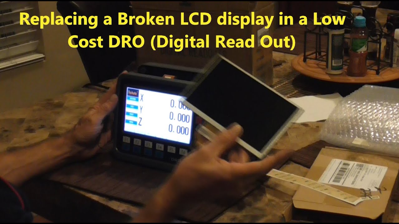 Broken LCD Display Repair for Low Cost (Cheap) DRO