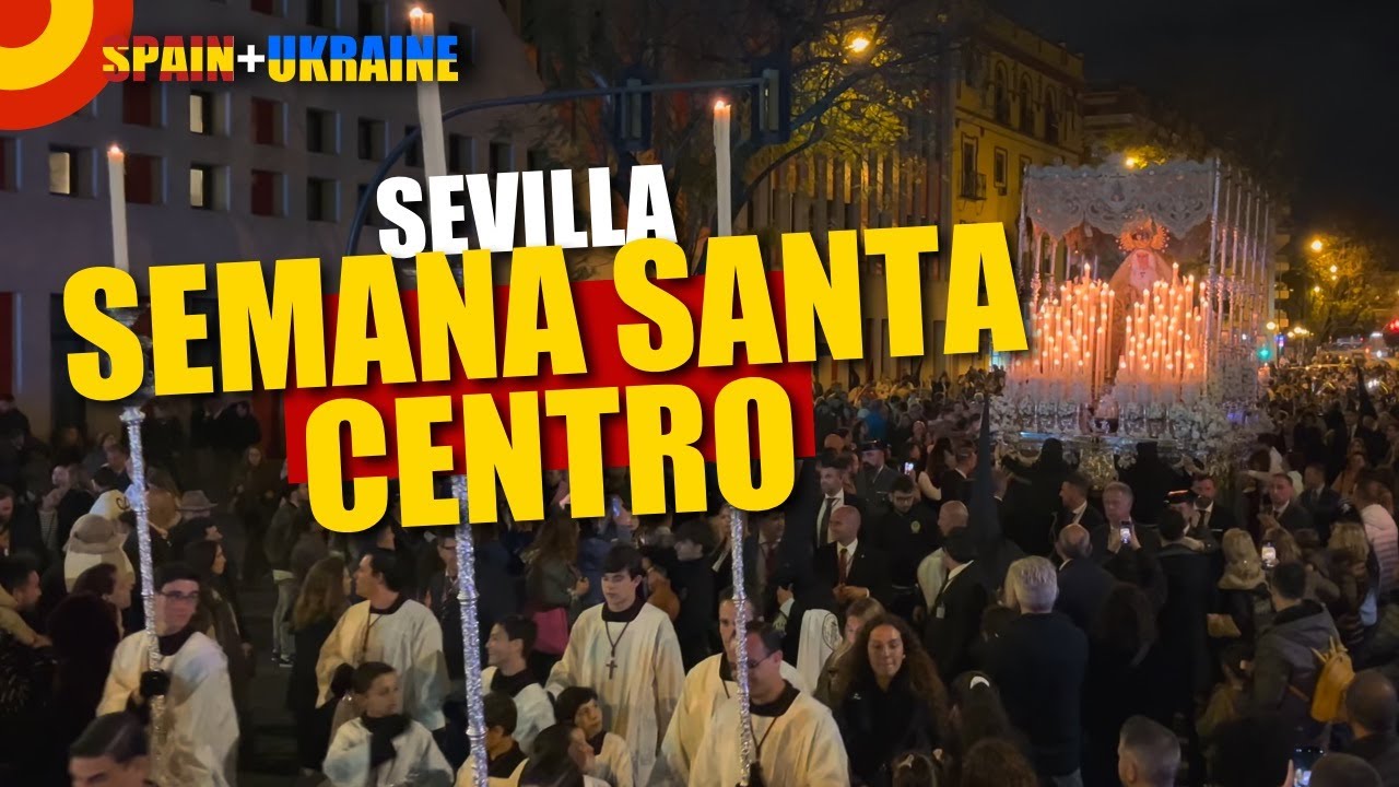 4K SEVILLA Semana Santa Sevilla 2025 ✝️ LA Sed Brotherhood Procession | Nervión Center