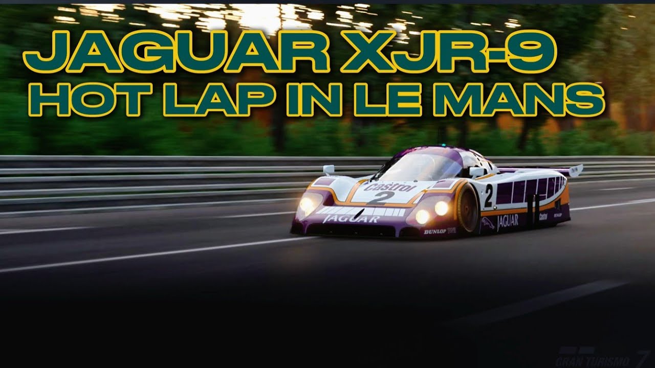 Jaguar XJR-9 V12 - Flying Lap in Le Mans circuit - Gran Turismo 7