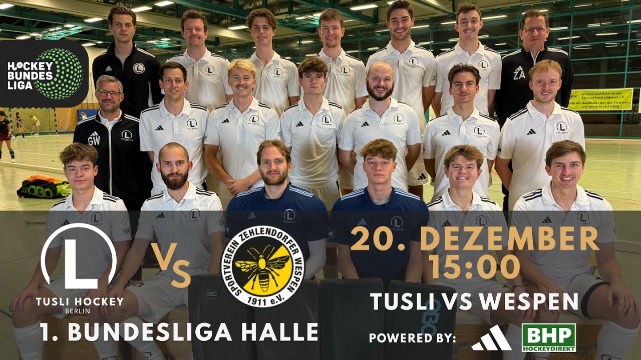 1. Bundesliga Hockey Herren TuS Lichterfelde vs. Zehlendorfer Wespen - Halle 25/26