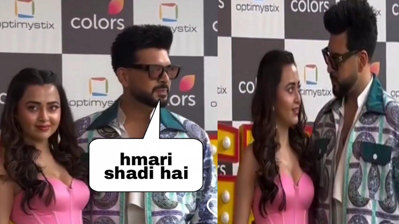 Tejasswi prakash Karan Kundra spotted at laughter chef set,Karan share wedding details to paps