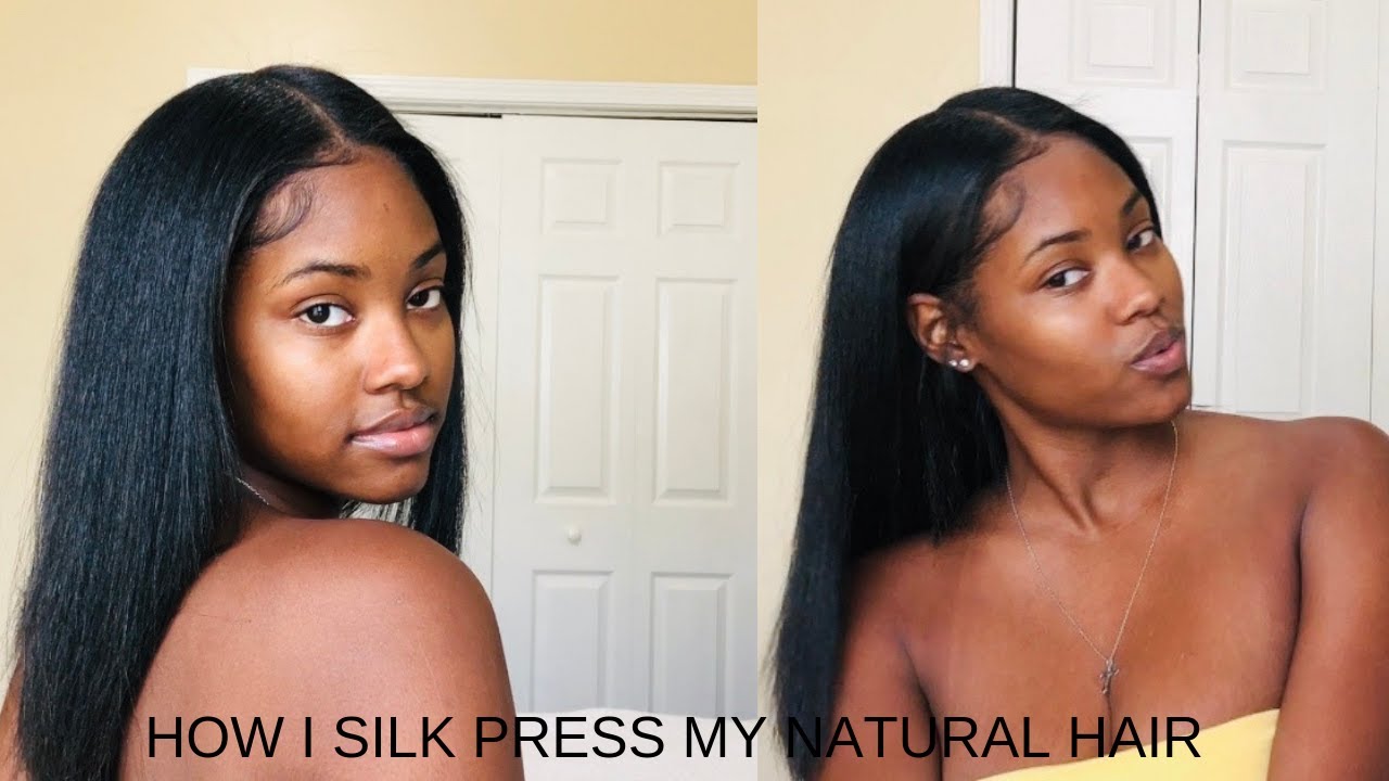 HOW I SILK PRESS/ STRAIGHTEN MY NATURAL 3B/3C HAIR