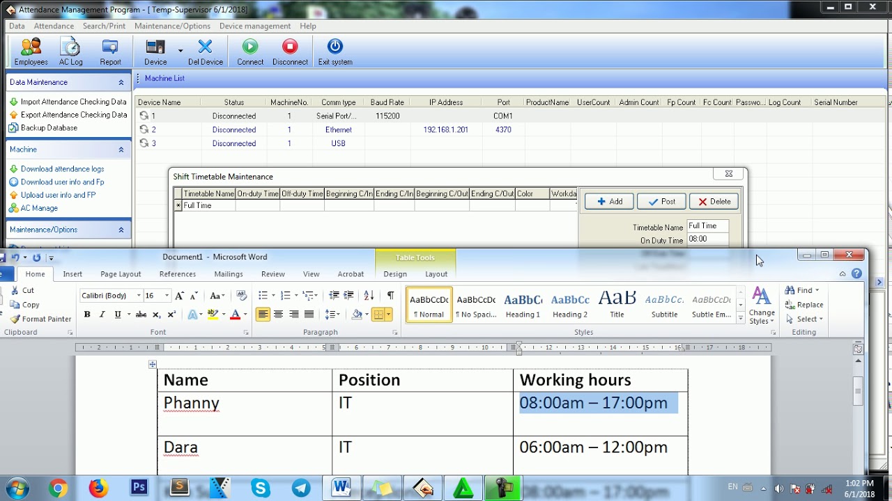 Attendance Management Program | How to use Attendance Management Program (ZKTime5.0)?
