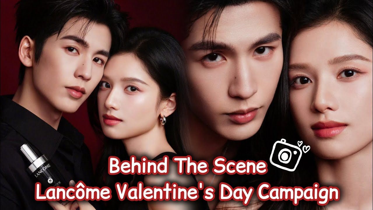 🎥 Behind The Scene Zhang Jingyi and Zhang Linghe for Lancôme Valentine's Day Campaign