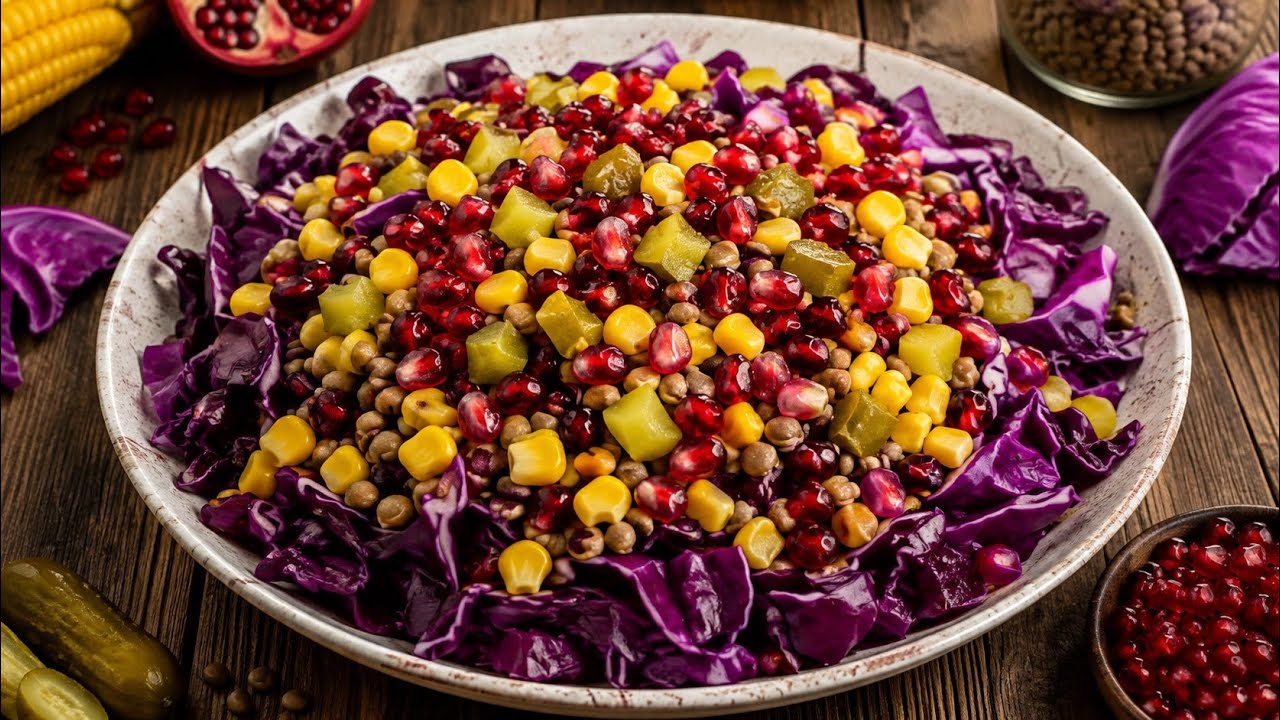 Natural bomb! My grandma Make this pomegranate salad 3 times a week and I lost 7 kilo in one week 🔥