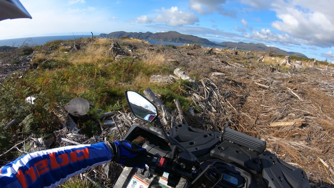 CFMOTO CFORCE 520 has a wee thrash home & a couple of climbs on route  🛵 💨 😎