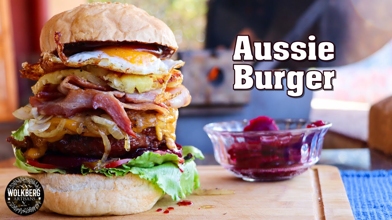 How to make an Australian Burger with the lot  | Beetroot on a Burger? | Aussie Burger | Kiwi Burger