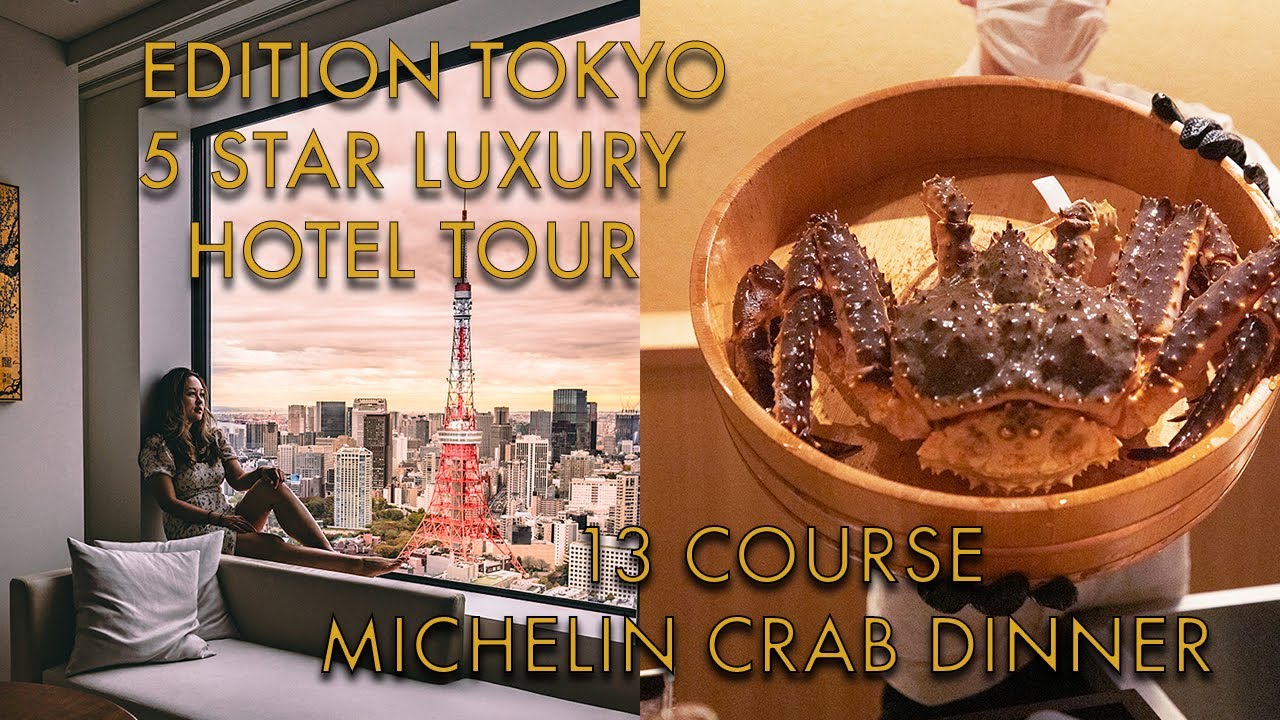 Экскурсия по отелю The Tokyo EDITION Toranomon и крабовый обед Омакасе из 13 блюд