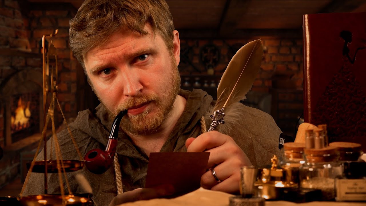 ASMR - The Midnight Alchemist Roleplay (Potions/Parchment/Writing sounds)