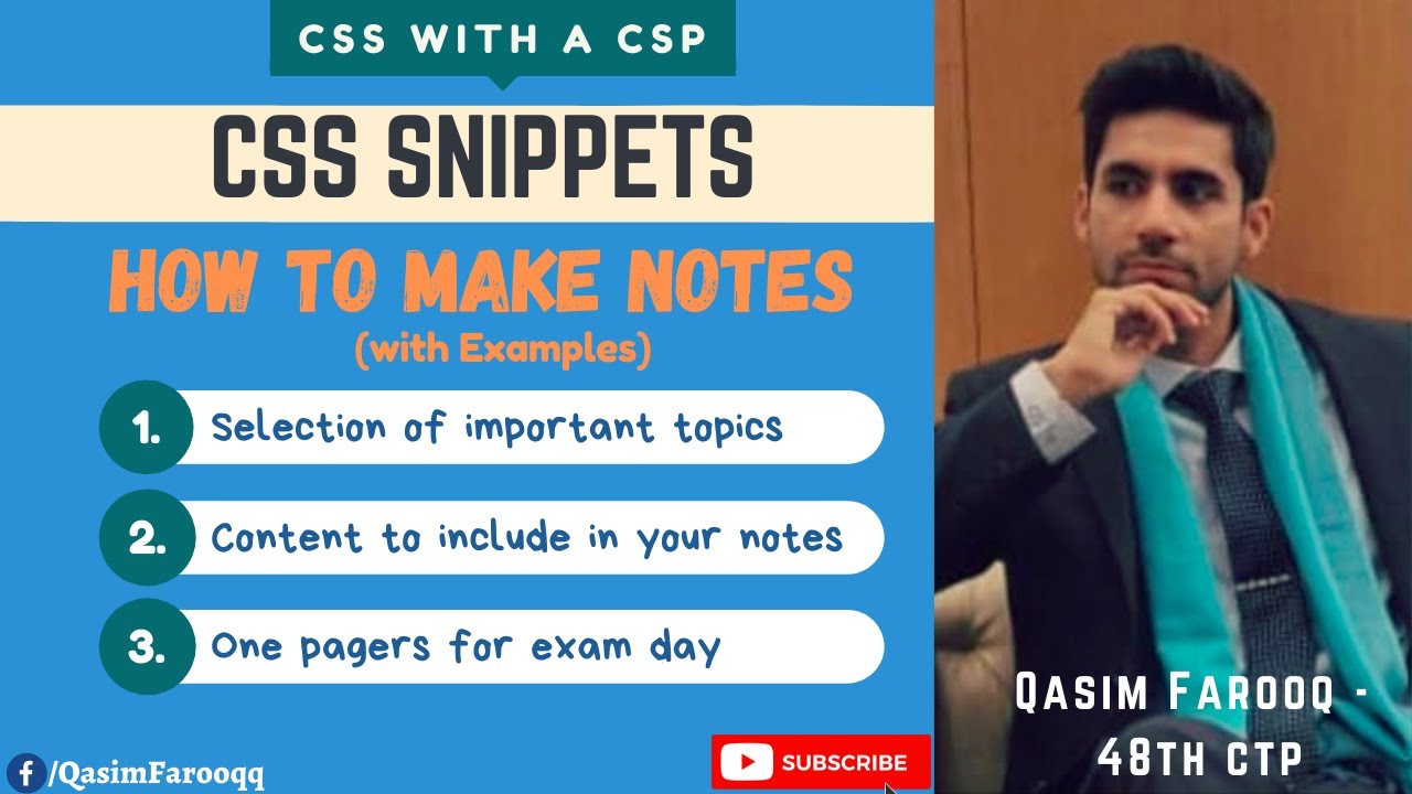 How To Make Notes | CSS Tips and Techniques | CSS with a CSP