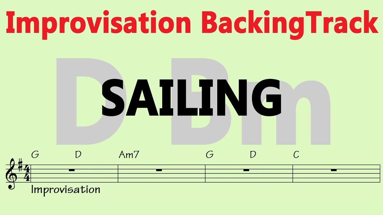 Rod Stewart - Sailing [D_key] [Bm_key] Improvisation Guitar Backing Track
