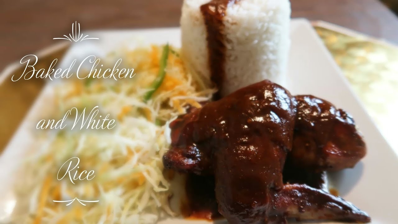 Debbie's Bake Chicken and White Rice Meal