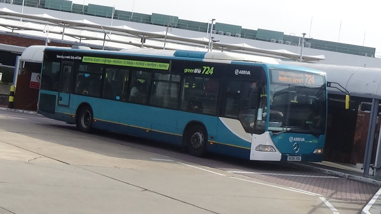 *Full Route Visual* Route 724 | Heathrow - Harlow | 3894 (BU06HSG)
