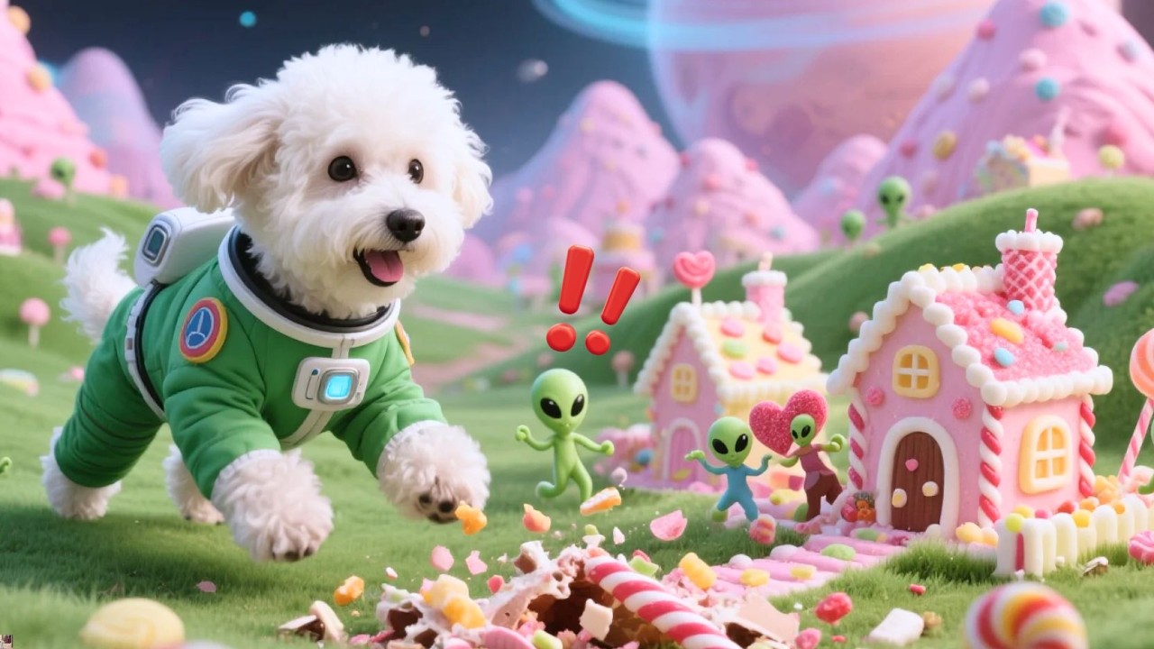 Baby Puppy Discovers Sweet Tiny Alien Village 🐶🛸, Mom Dog Fears One Thing?