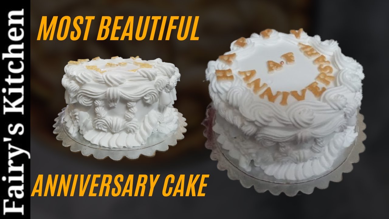 Most Beautiful Wedding Anniversary Cake by Fairy's Kitchen