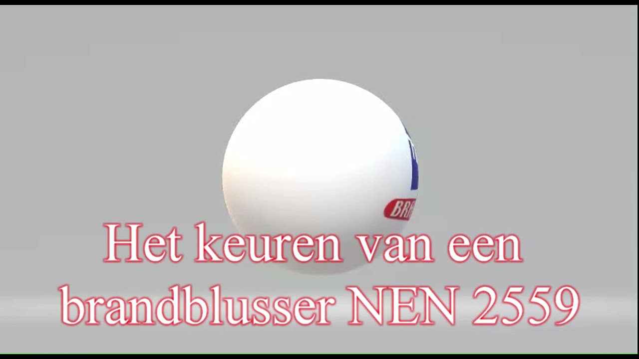 Het keuren van een brandblusser nen2559