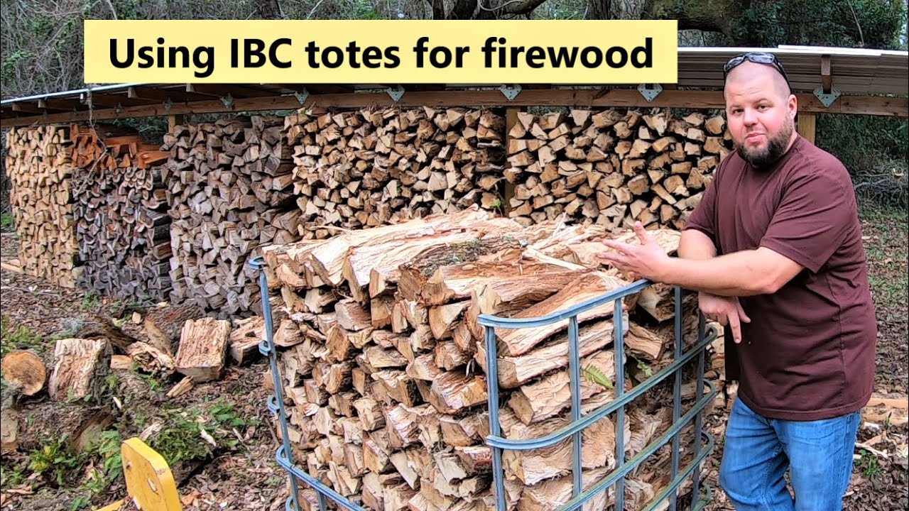 #231 Using IBC totes for firewood. John deere 4066R