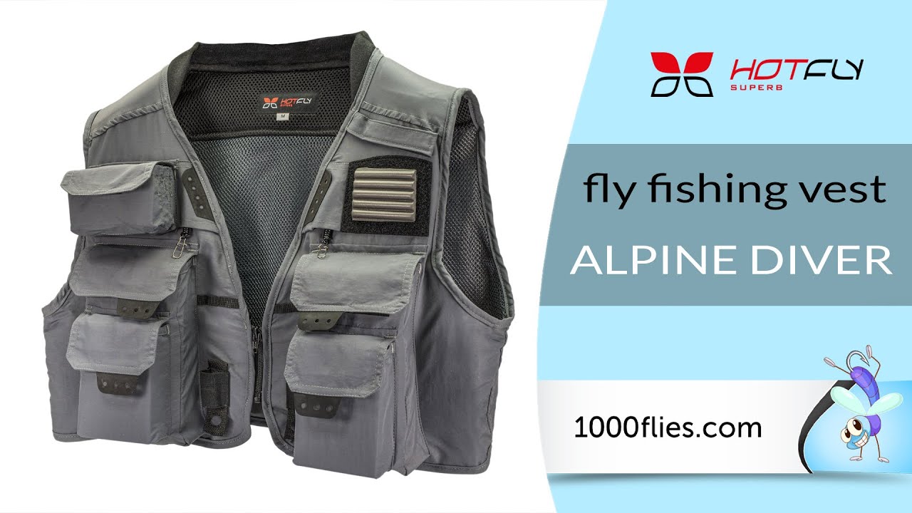 GILET DA PESCA A MOSCA - alpine diver | Hotfly