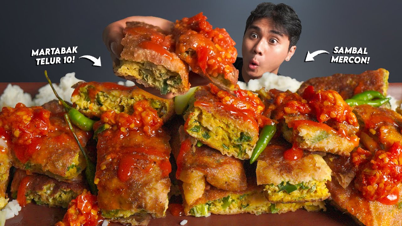 GAKUAT!! MUKBANG MARTABAK JUMBO SAMBEL MERCON!! GILA BET!!🥵