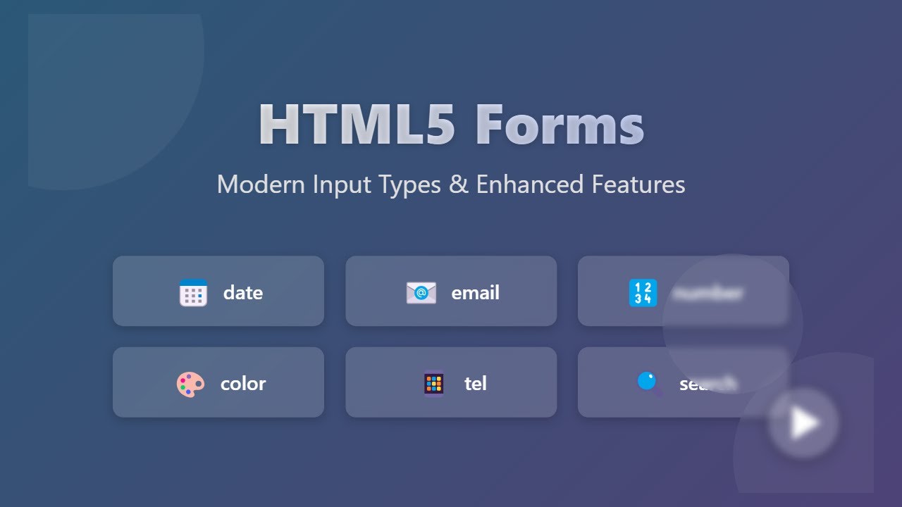 Mastering HTML5 Forms: Modern Input Types & Enhanced Features