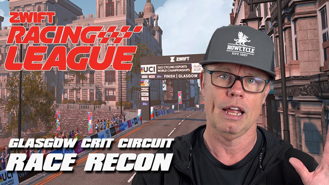 Zwift Racing League — Race Recon Glasgow Crit Circuit, анализ маршрута