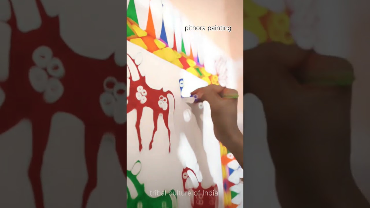 adivashi pithora painting, Chhota Udepur Gujarat #aadivasi #aadiwasi