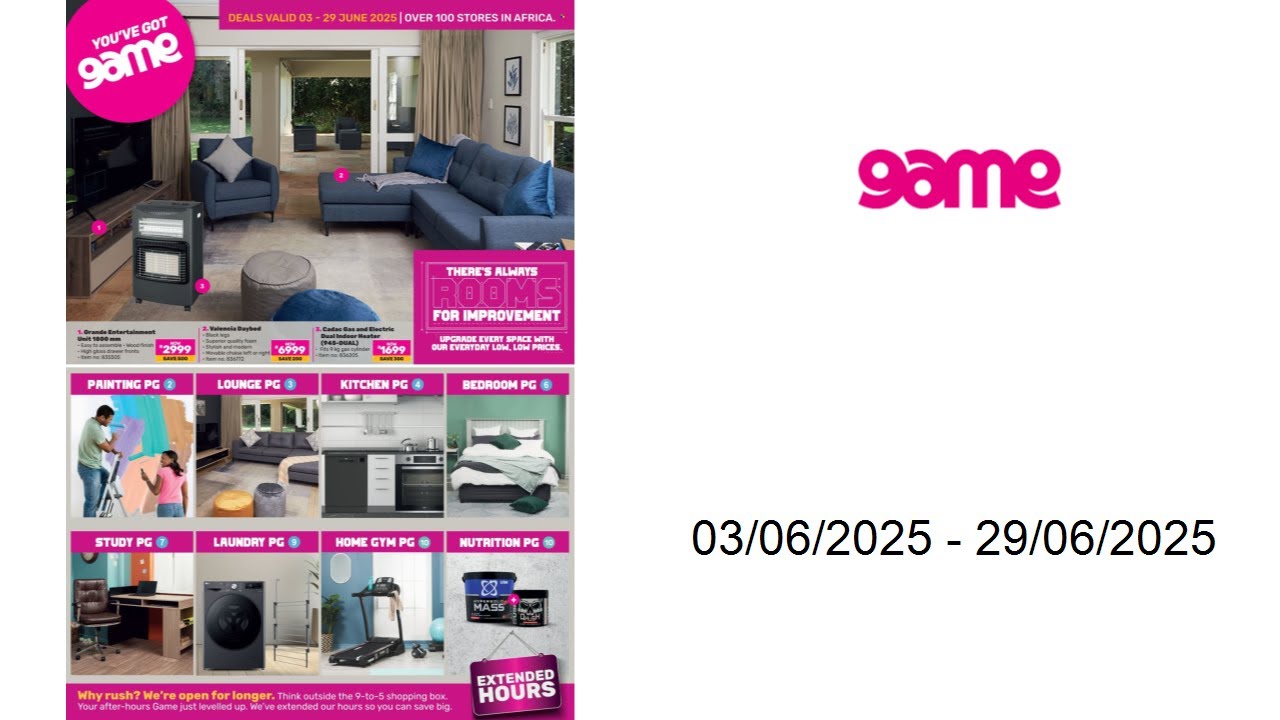 Game specials - There's Always Rooms For Improvement - 03/06/2025 - 29/06/2025