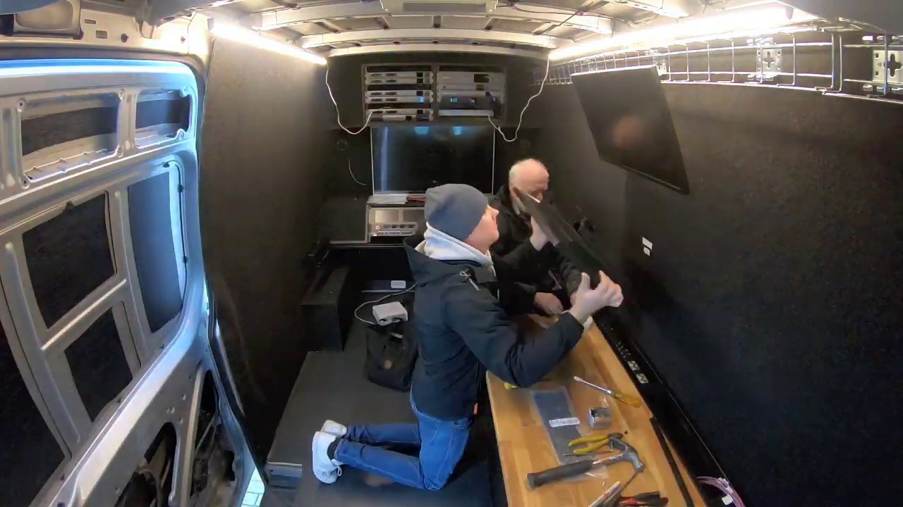 Small broadcasting car In Iceland. 2/3 Home Made ( time lapse )