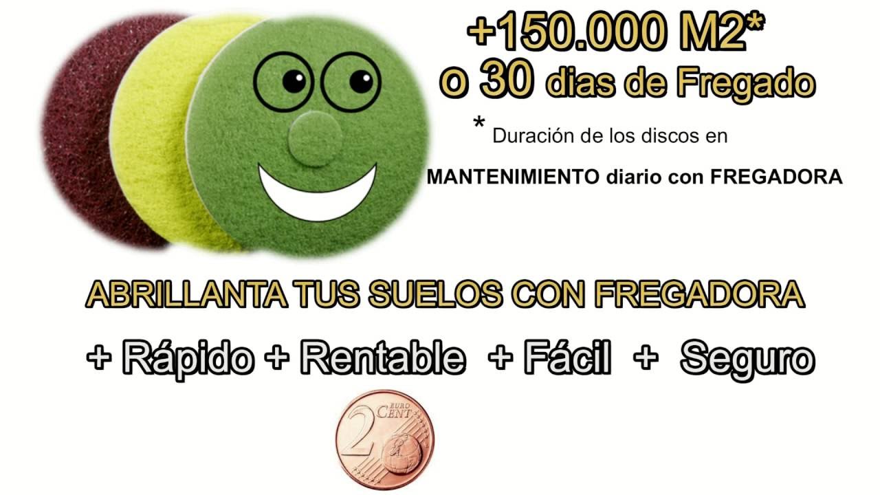 Bonastre Pads abrillantado con fregadora.